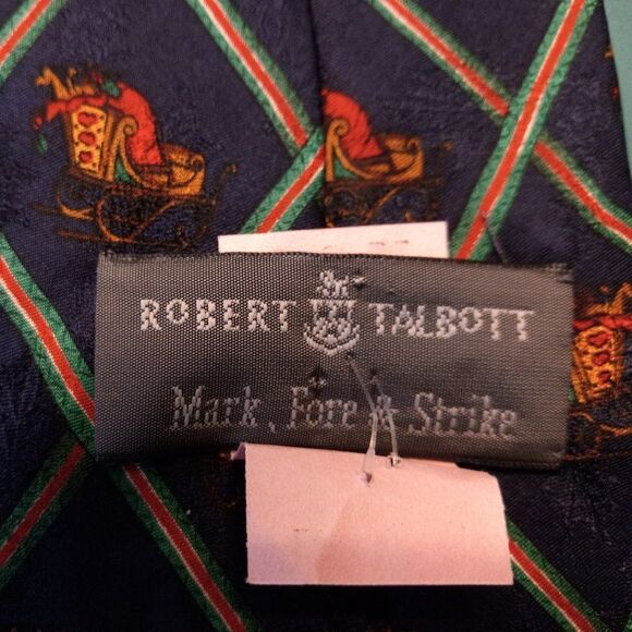 Robert Talbott Silk Christmas Sleigh Tie - Picture 4 of 7